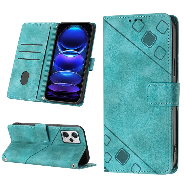 For Xiaomi Redmi Note 12 Pro+ Global / Redmi Note 12 Explorer Skin-feel Embossed Leather Phone Case