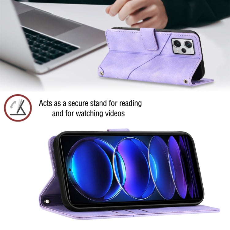 For Xiaomi Redmi Note 12 Pro+ Global / Redmi Note 12 Explorer Skin-feel Embossed Leather Phone Case