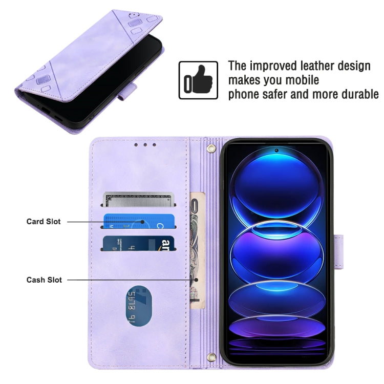 For Xiaomi Redmi Note 12 Pro+ Global / Redmi Note 12 Explorer Skin-feel Embossed Leather Phone Case