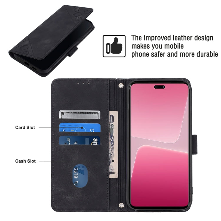 For Xiaomi 13 Lite 5G Skin-feel Embossed Leather Phone Case