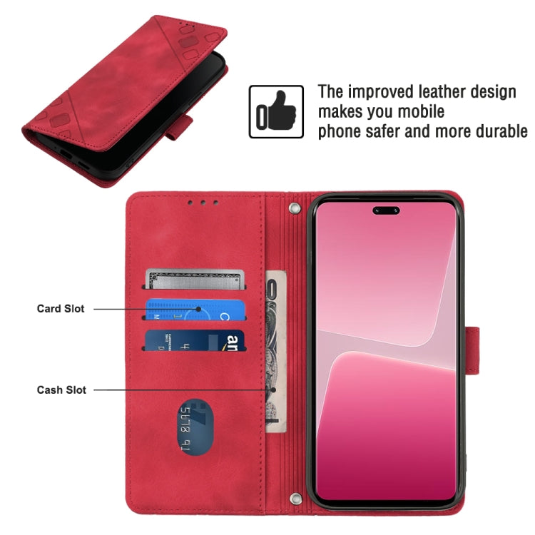 For Xiaomi 13 Lite 5G Skin-feel Embossed Leather Phone Case