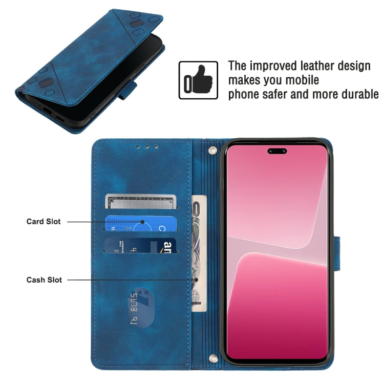 For Xiaomi 13 Lite 5G Skin-feel Embossed Leather Phone Case