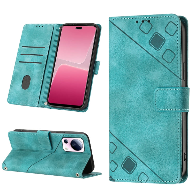 For Xiaomi 13 Lite 5G Skin-feel Embossed Leather Phone Case