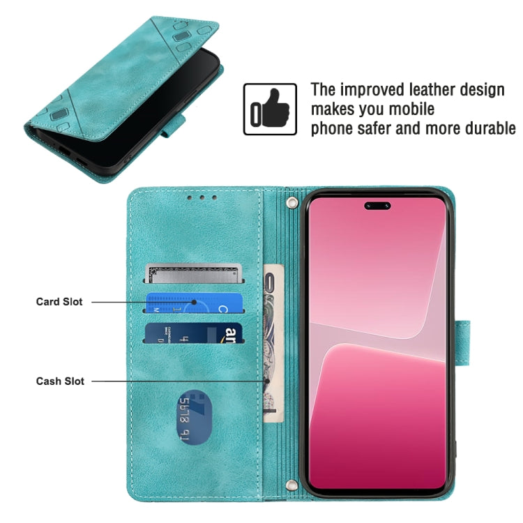 For Xiaomi 13 Lite 5G Skin-feel Embossed Leather Phone Case