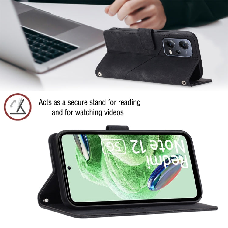 For Xiaomi Poco X5 5G Skin-feel Embossed Leather Phone Case