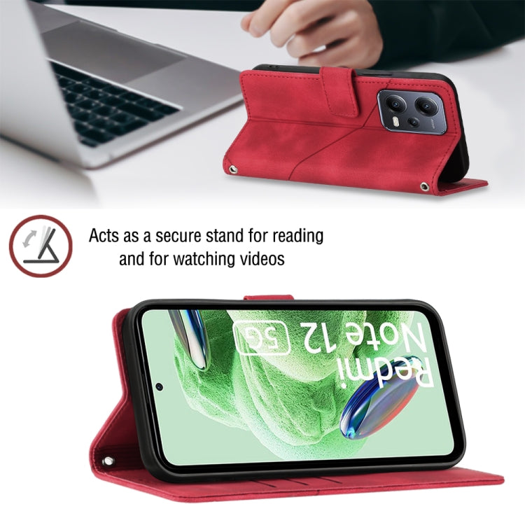 For Xiaomi Poco X5 5G Skin-feel Embossed Leather Phone Case