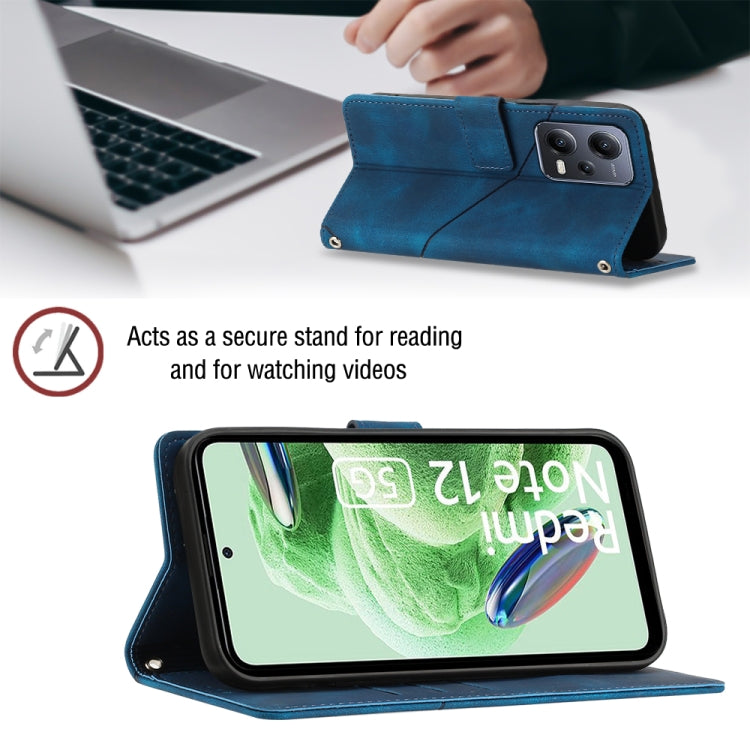 For Xiaomi Poco X5 5G Skin-feel Embossed Leather Phone Case