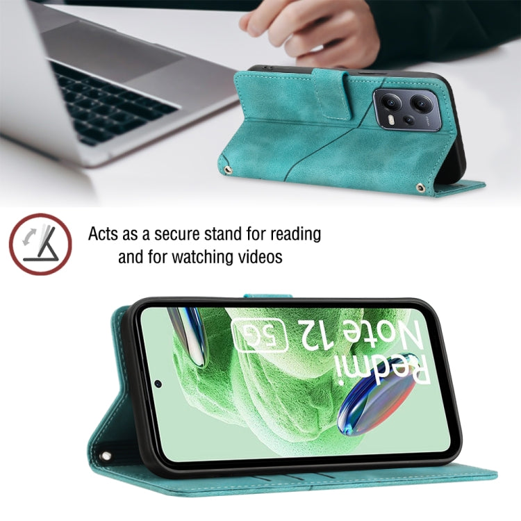 For Xiaomi Poco X5 5G Skin-feel Embossed Leather Phone Case