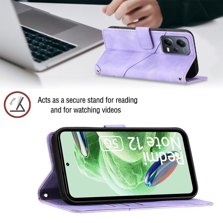 For Xiaomi Poco X5 5G Skin-feel Embossed Leather Phone Case