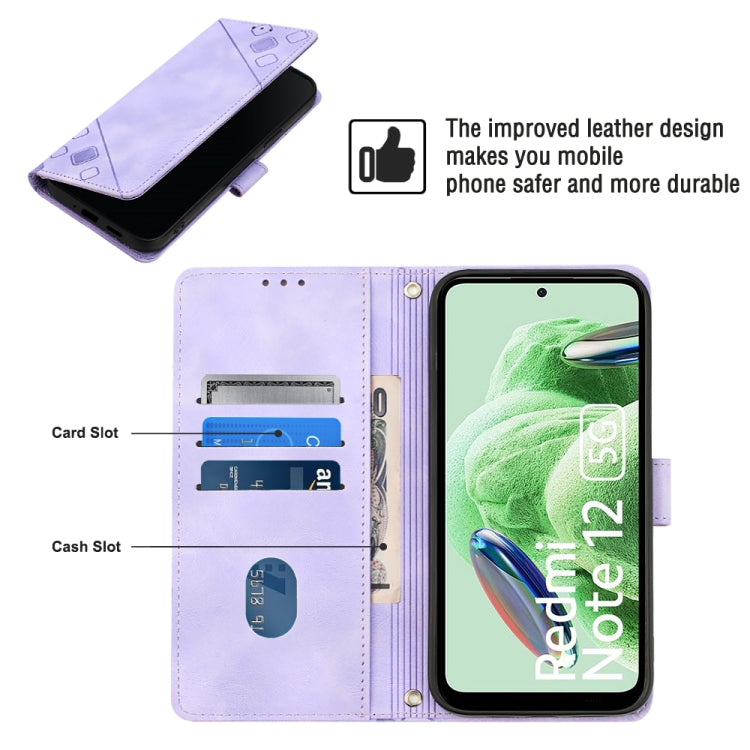 For Xiaomi Poco X5 5G Skin-feel Embossed Leather Phone Case