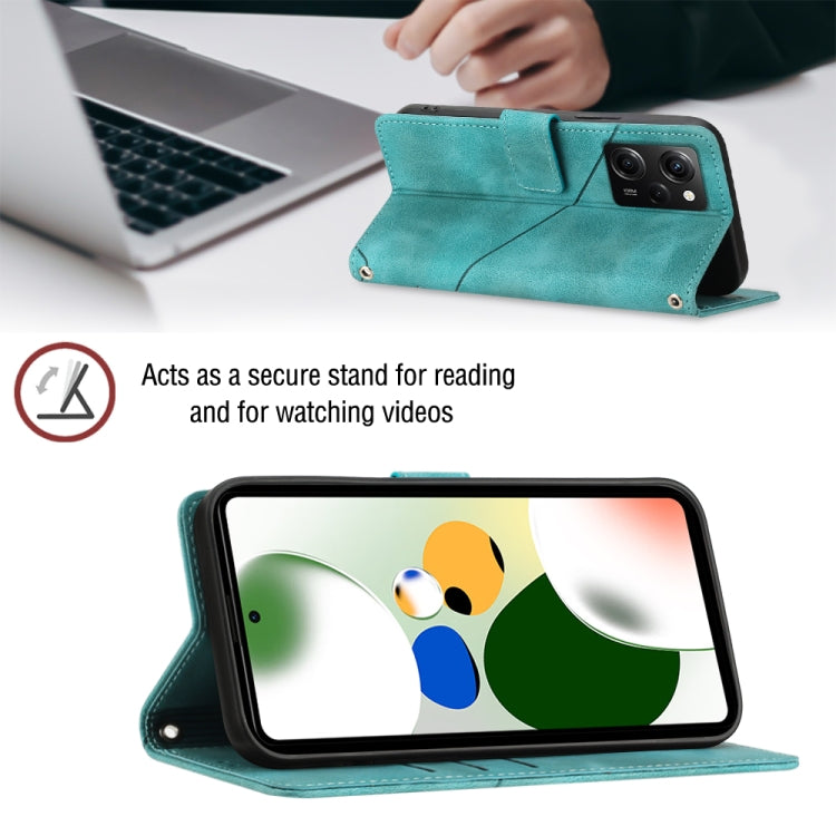 For Xiaomi Poco X5 Pro 5G / Redmi Note 12 Pro Speed Skin-feel Embossed Leather Phone Case