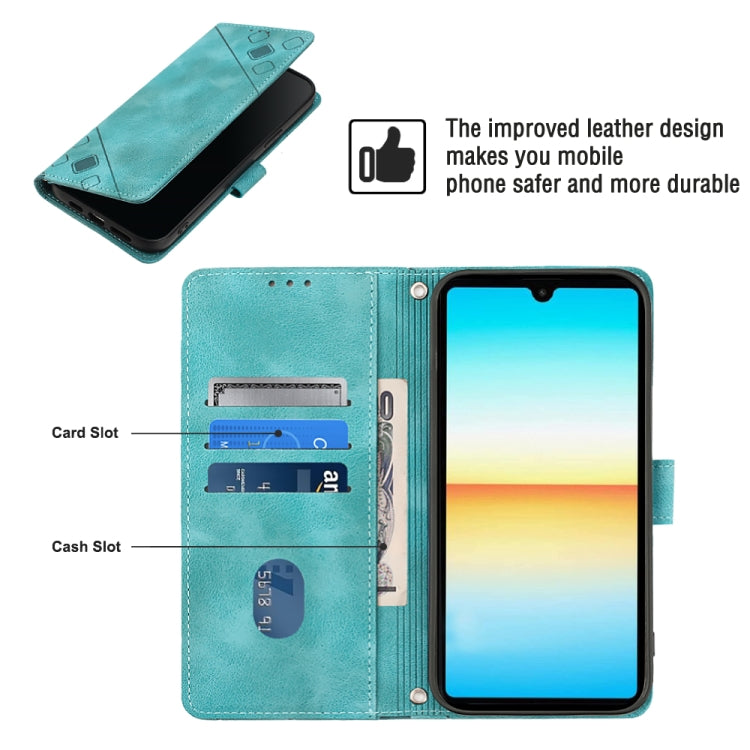 For Sony XPreia ACE III Skin-feel Embossed Leather Phone Case