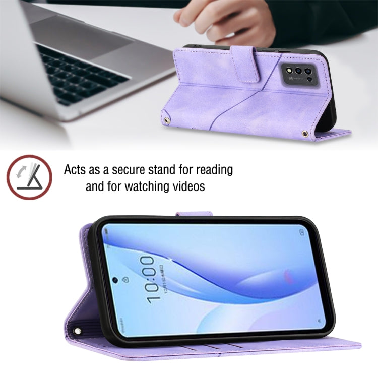 For ZTE Libero 5G III Skin-feel Embossed Leather Phone Case