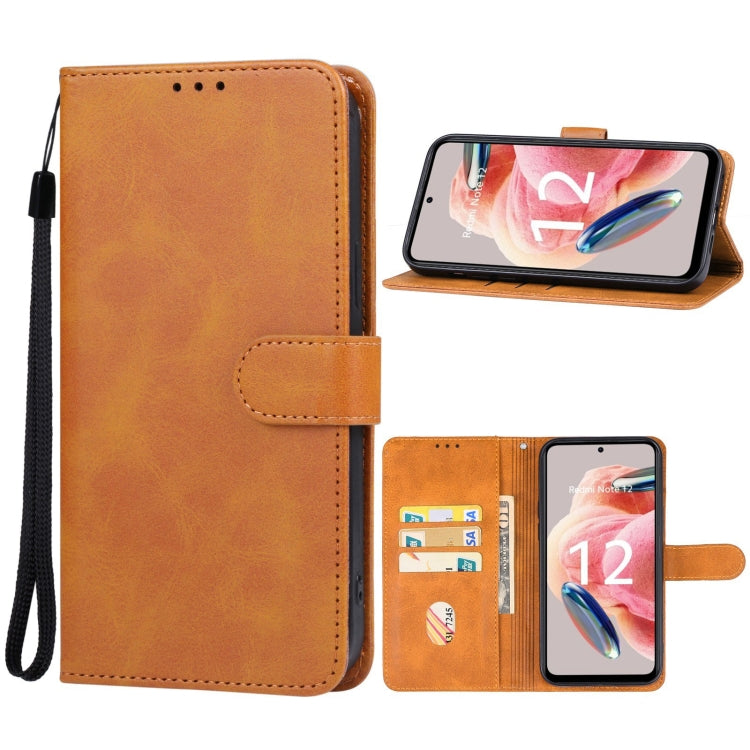 For Redmi Note 12 4G Global Leather Phone Case