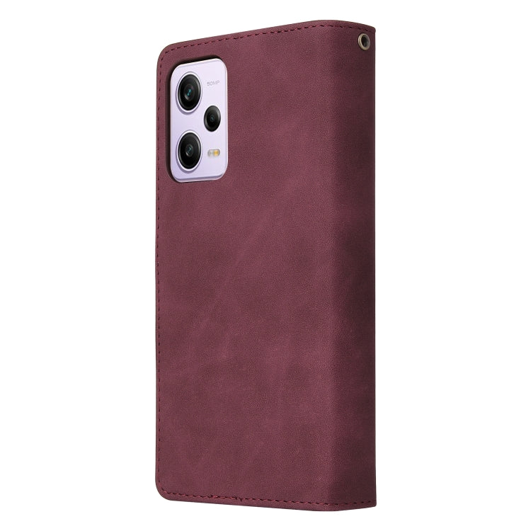 For Xiaomi Redmi Note 12 Pro 5G Global India / Note 12 Pro 5G Speed Edition / Poco X5 Pro Multifunctional Multi-Card Wallet Phone Leather Case