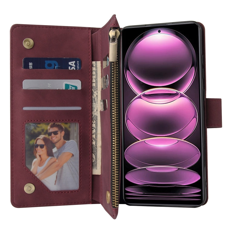 For Xiaomi Redmi Note 12 Pro 5G Global India / Note 12 Pro 5G Speed Edition / Poco X5 Pro Multifunctional Multi-Card Wallet Phone Leather Case