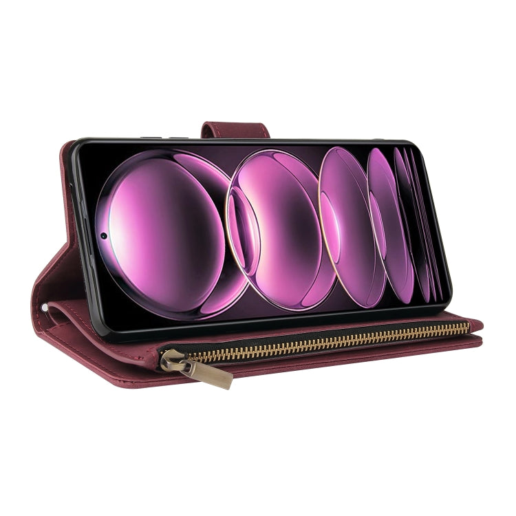 For Xiaomi Redmi Note 12 Pro 5G Global India / Note 12 Pro 5G Speed Edition / Poco X5 Pro Multifunctional Multi-Card Wallet Phone Leather Case