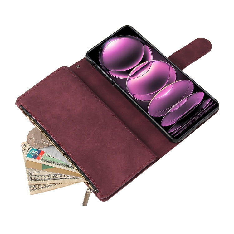 For Xiaomi Redmi Note 12 Pro 5G Global India / Note 12 Pro 5G Speed Edition / Poco X5 Pro Multifunctional Multi-Card Wallet Phone Leather Case