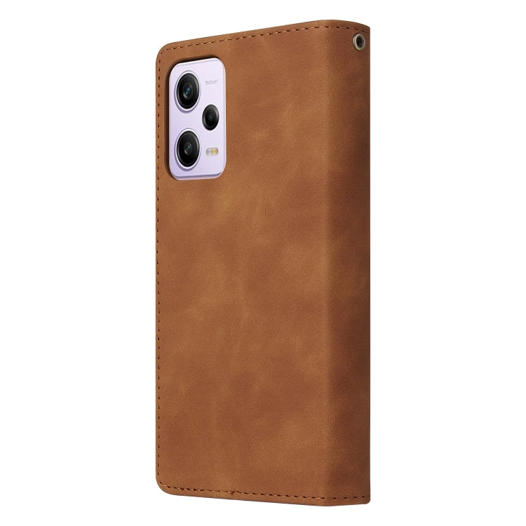 For Xiaomi Redmi Note 12 Pro 5G Global India / Note 12 Pro 5G Speed Edition / Poco X5 Pro Multifunctional Multi-Card Wallet Phone Leather Case