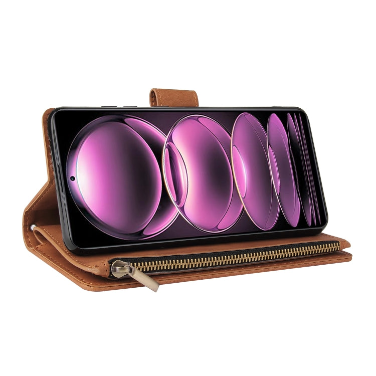 For Xiaomi Redmi Note 12 Pro 5G Global India / Note 12 Pro 5G Speed Edition / Poco X5 Pro Multifunctional Multi-Card Wallet Phone Leather Case