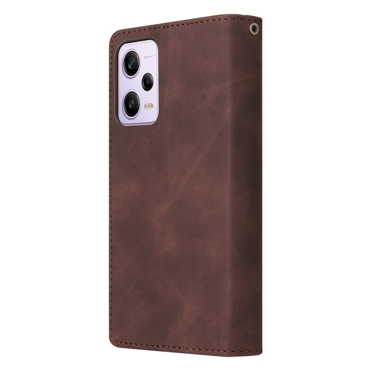 For Xiaomi Redmi Note 12 Pro 5G Global India / Note 12 Pro 5G Speed Edition / Poco X5 Pro Multifunctional Multi-Card Wallet Phone Leather Case