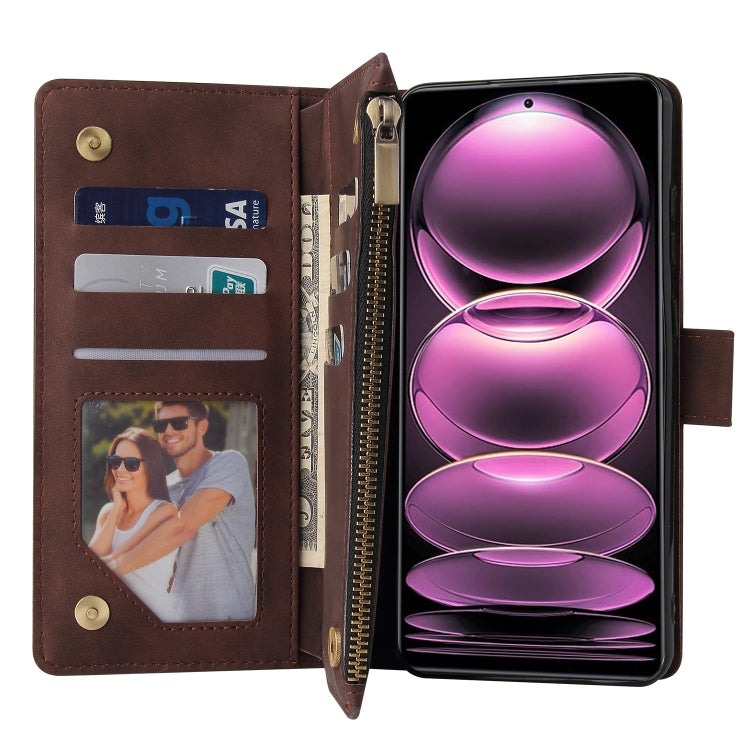 For Xiaomi Redmi Note 12 Pro 5G Global India / Note 12 Pro 5G Speed Edition / Poco X5 Pro Multifunctional Multi-Card Wallet Phone Leather Case