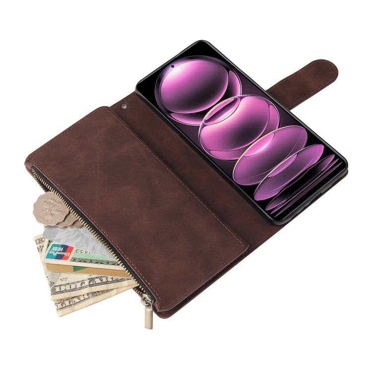 For Xiaomi Redmi Note 12 Pro 5G Global India / Note 12 Pro 5G Speed Edition / Poco X5 Pro Multifunctional Multi-Card Wallet Phone Leather Case