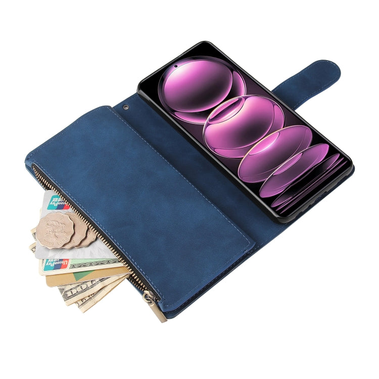 For Xiaomi Redmi Note 12 Pro 5G Global India / Note 12 Pro 5G Speed Edition / Poco X5 Pro Multifunctional Multi-Card Wallet Phone Leather Case