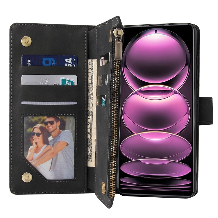 For Xiaomi Redmi Note 12 Pro 5G Global India / Note 12 Pro 5G Speed Edition / Poco X5 Pro Multifunctional Multi-Card Wallet Phone Leather Case