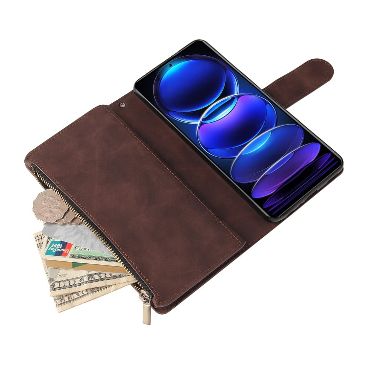 For Xiaomi Redmi Note 12 Pro+ 5G Global India / Note 12 Explorer Multifunctional Multi-Card Wallet Phone Leather Case