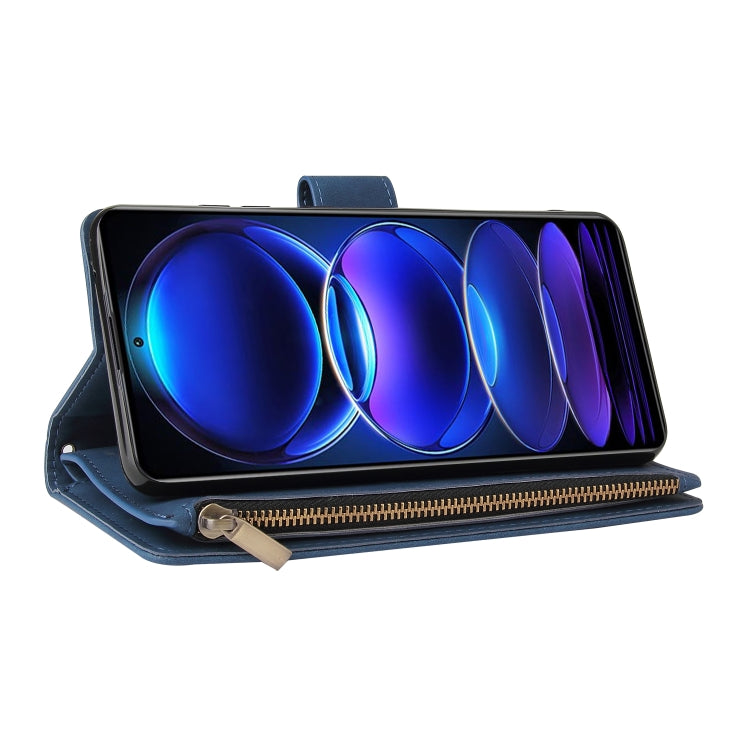 For Xiaomi Redmi Note 12 Pro+ 5G Global India / Note 12 Explorer Multifunctional Multi-Card Wallet Phone Leather Case