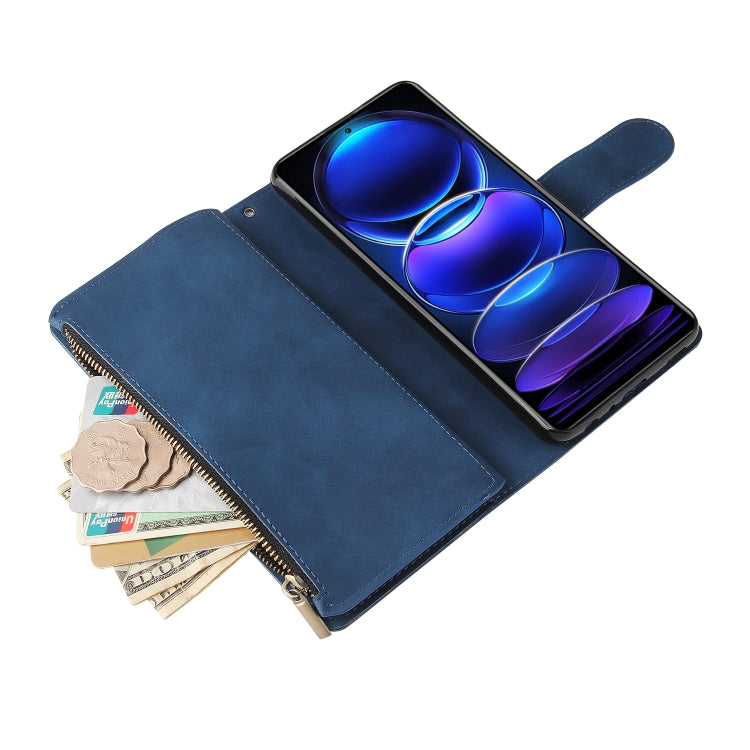 For Xiaomi Redmi Note 12 Pro+ 5G Global India / Note 12 Explorer Multifunctional Multi-Card Wallet Phone Leather Case