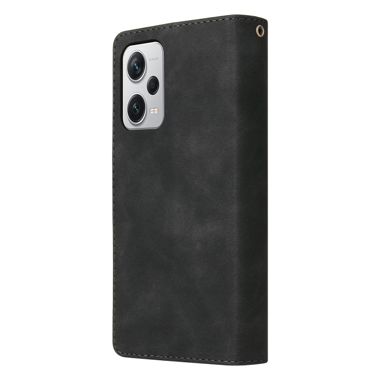 For Xiaomi Redmi Note 12 Pro+ 5G Global India / Note 12 Explorer Multifunctional Multi-Card Wallet Phone Leather Case