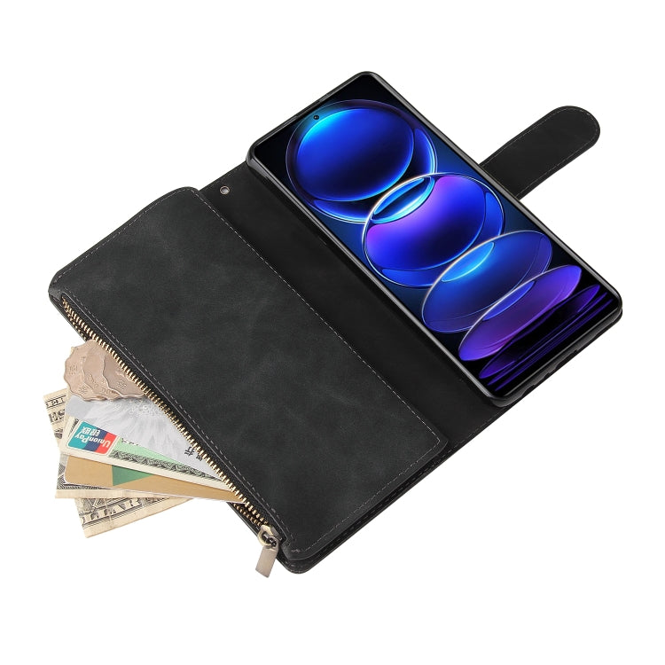 For Xiaomi Redmi Note 12 Pro+ 5G Global India / Note 12 Explorer Multifunctional Multi-Card Wallet Phone Leather Case