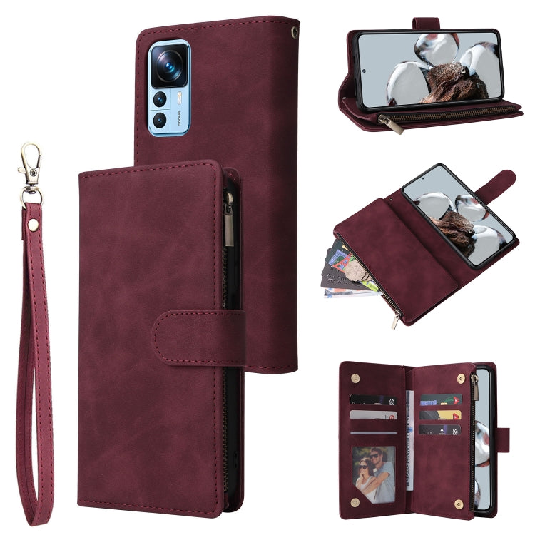 For Xiaomi 12T / 12T Pro Multifunctional Multi-Card Wallet Phone Leather Case