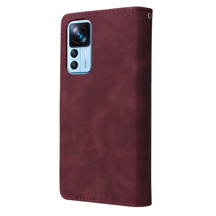 For Xiaomi 12T / 12T Pro Multifunctional Multi-Card Wallet Phone Leather Case