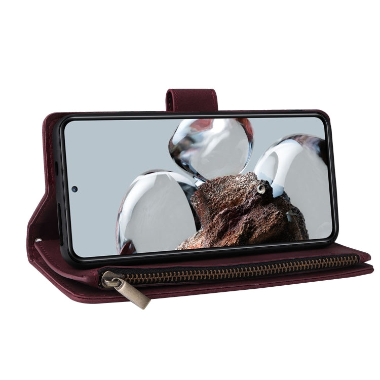 For Xiaomi 12T / 12T Pro Multifunctional Multi-Card Wallet Phone Leather Case