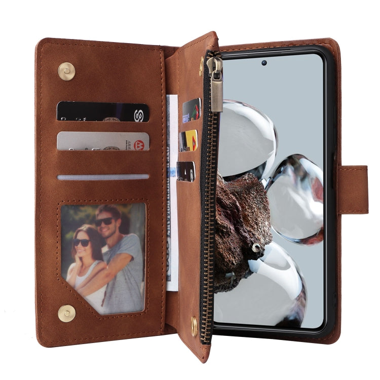 For Xiaomi 12T / 12T Pro Multifunctional Multi-Card Wallet Phone Leather Case