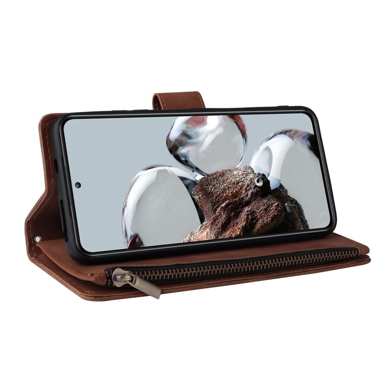 For Xiaomi 12T / 12T Pro Multifunctional Multi-Card Wallet Phone Leather Case