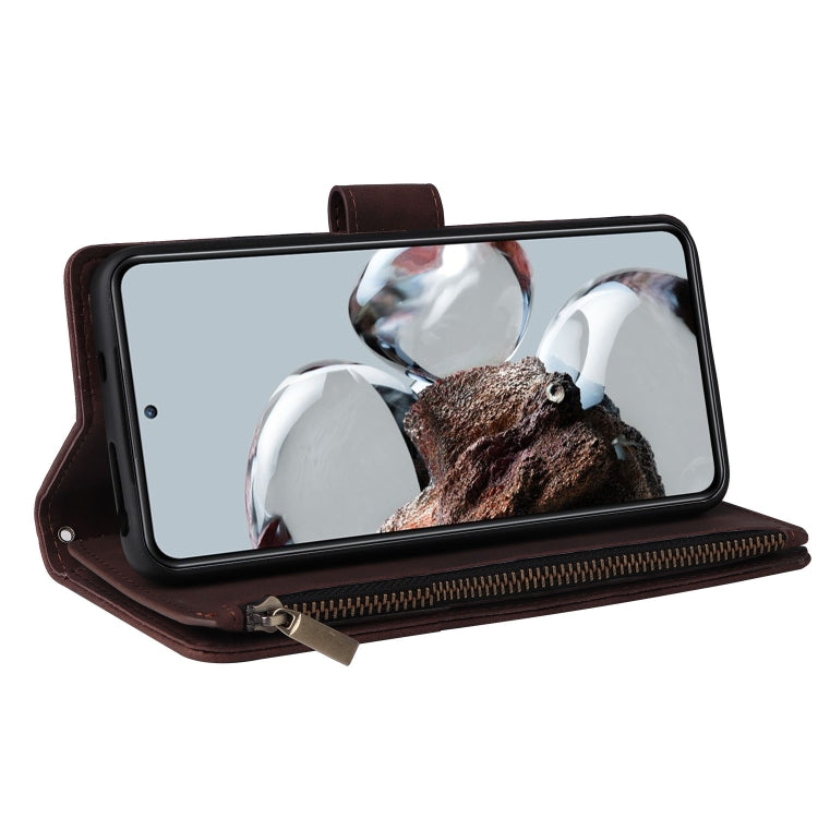 For Xiaomi 12T / 12T Pro Multifunctional Multi-Card Wallet Phone Leather Case