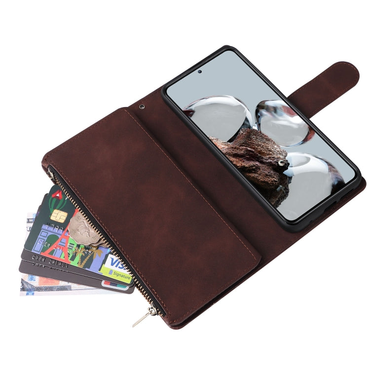 For Xiaomi 12T / 12T Pro Multifunctional Multi-Card Wallet Phone Leather Case