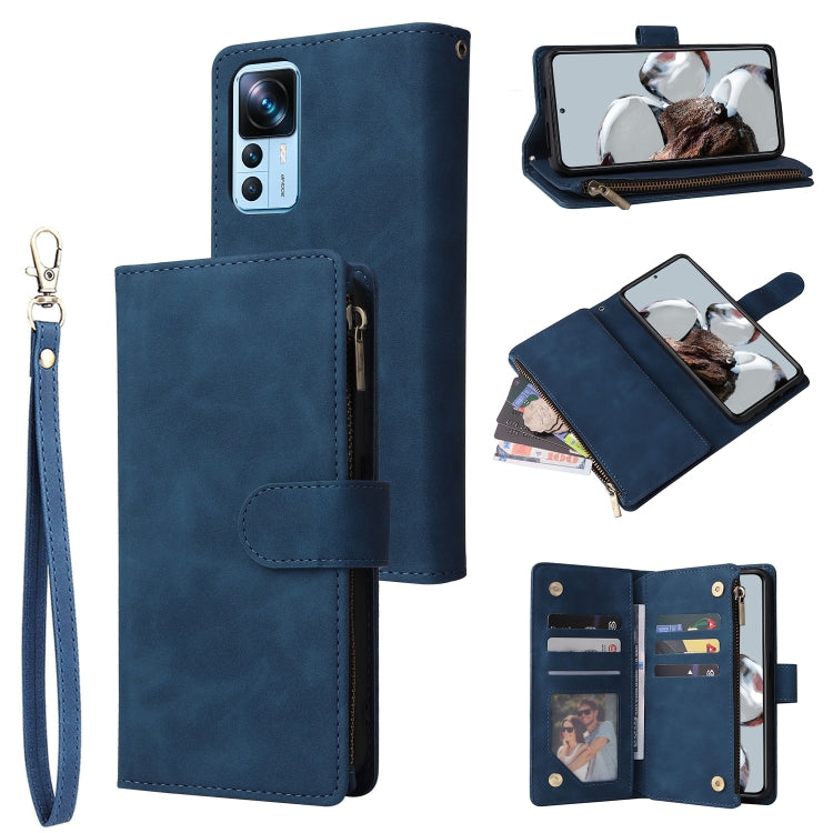 For Xiaomi 12T / 12T Pro Multifunctional Multi-Card Wallet Phone Leather Case