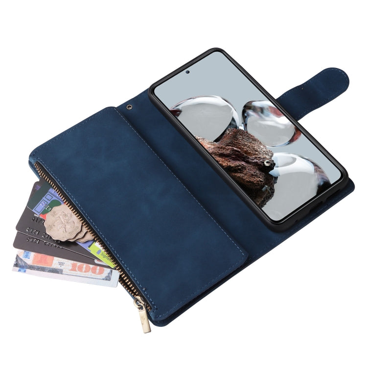 For Xiaomi 12T / 12T Pro Multifunctional Multi-Card Wallet Phone Leather Case