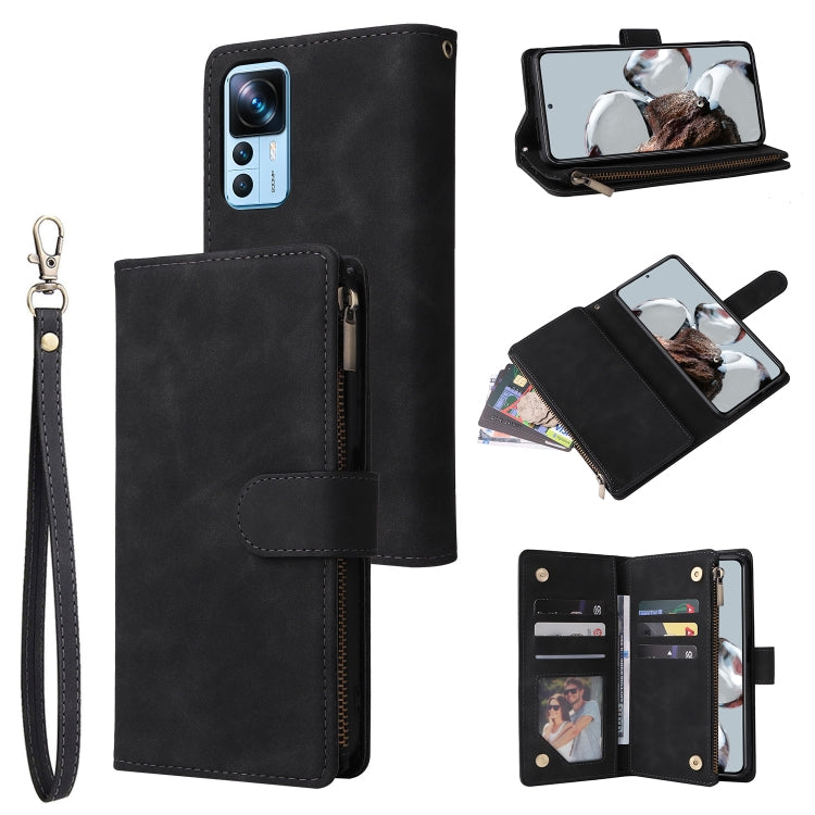 For Xiaomi 12T / 12T Pro Multifunctional Multi-Card Wallet Phone Leather Case