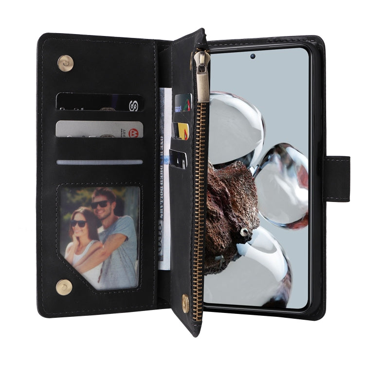 For Xiaomi 12T / 12T Pro Multifunctional Multi-Card Wallet Phone Leather Case