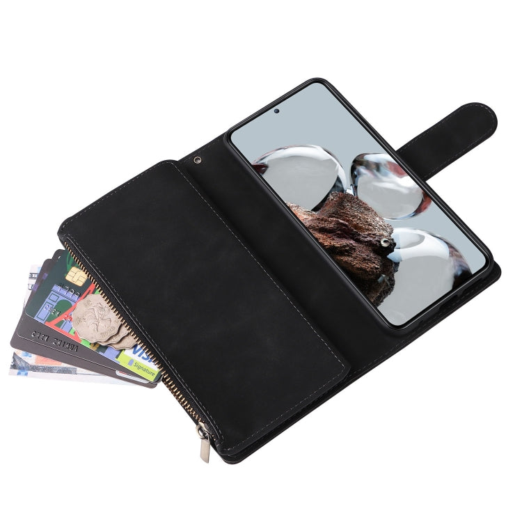 For Xiaomi 12T / 12T Pro Multifunctional Multi-Card Wallet Phone Leather Case