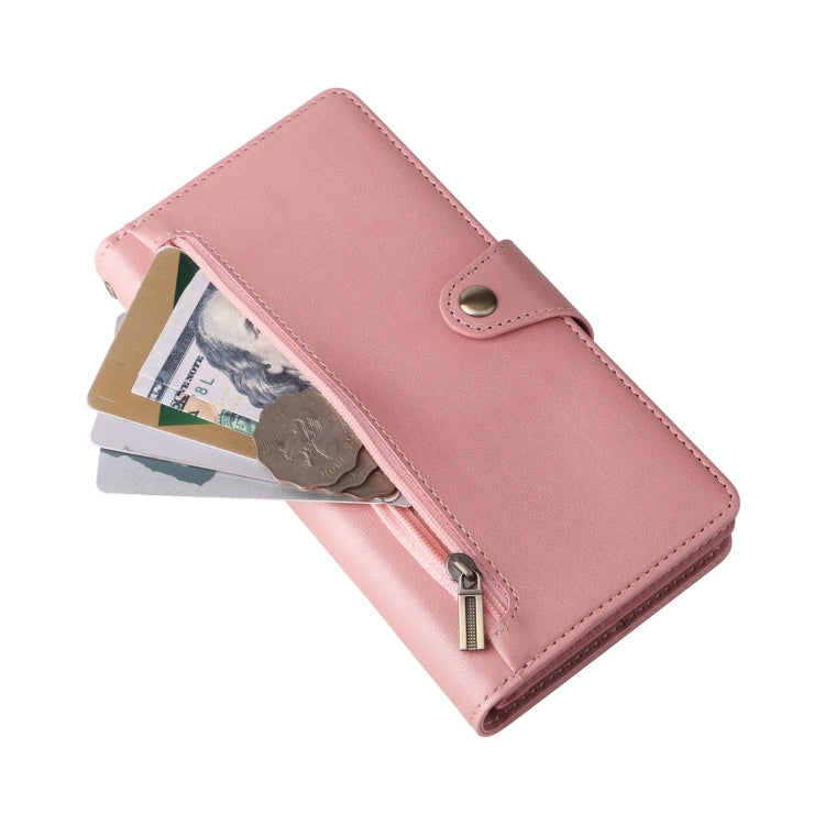 For Xiaomi Redmi Note 12 Pro 5G Speed / Note 12 Pro 5G Global / Poco X5 Pro Rivet Buckle 9 Cards Three Fold Leather Phone Case