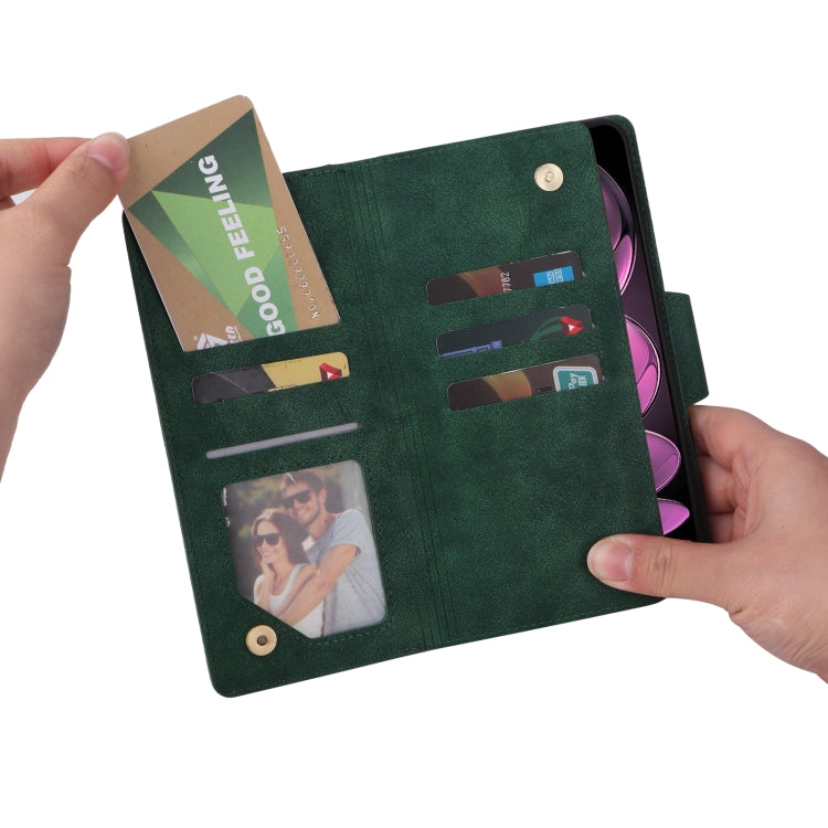 For Xiaomi Redmi Note 12 Pro 5G Speed / Note 12 Pro 5G Global / Poco X5 Pro Rivet Buckle 9 Cards Three Fold Leather Phone Case