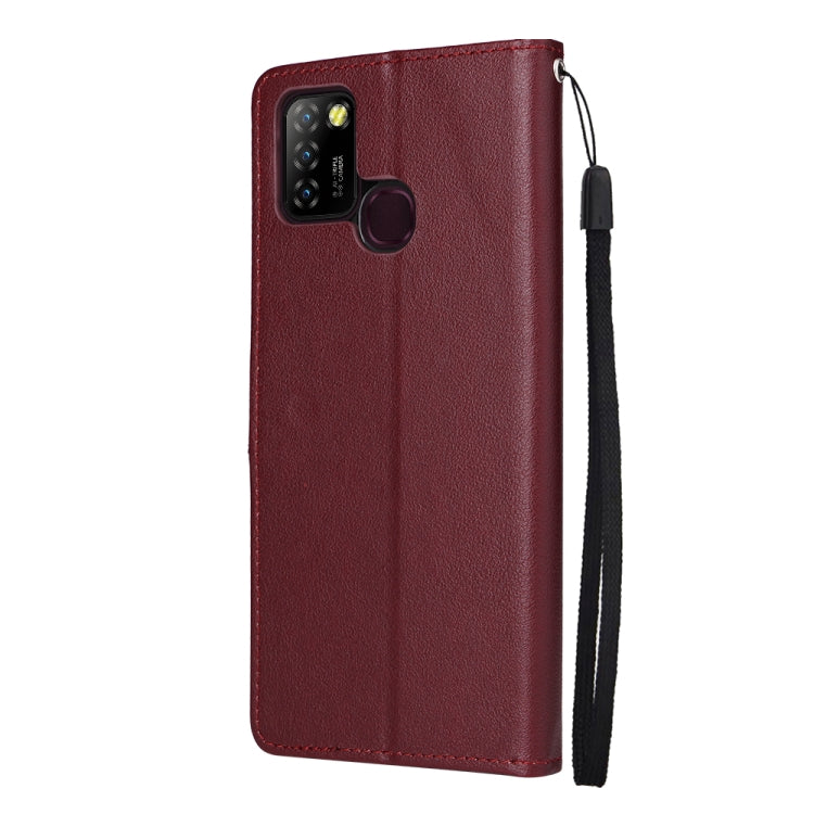 For Infinix Hot 10 Lite 3 Card Slots Multifunctional Leather Phone Case
