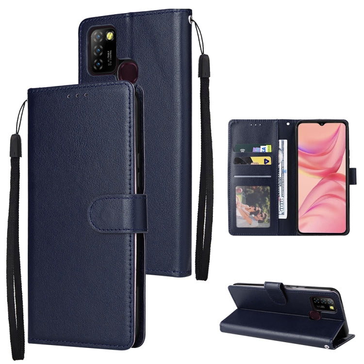 For Infinix Hot 10 Lite 3 Card Slots Multifunctional Leather Phone Case
